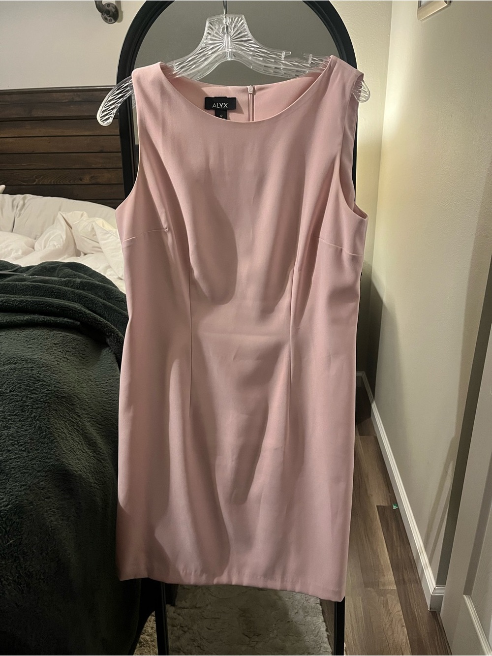 ALYX Blush Pink Sleeveless Sheath Dress